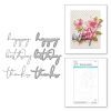 Yana's Layered Script Sentiments Etched Dies from the Yana’s Blooms Collection by Yana Smakula  - Spellbinders